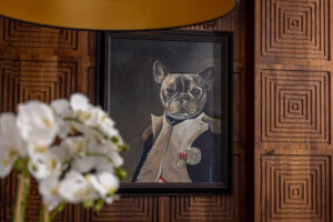 Image of a painting of Louis the French Bulldog